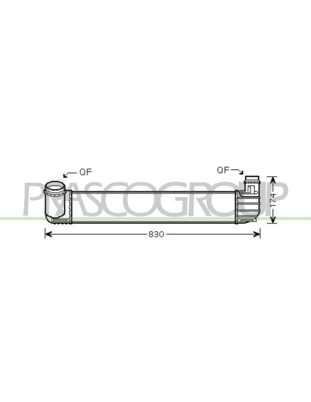 INTERCOOLER RENAULT MEGANE Mod. 11-08 - 03-12