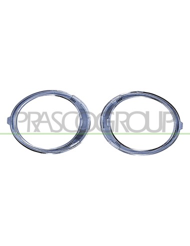 KIT CORNICI FENDINEBBIA CROMATE (DESTRA+SINISTRA) RENAULT KADJAR Mod. 04-15 - 10-18