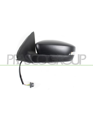 RETROVISORE SINISTRO ELETTRICO NERO TERMICO CON FANALE CONVESSO