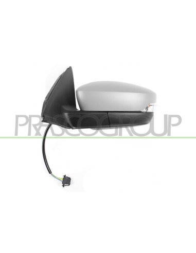 RETROVISORE SINISTRO ELETTRICO TERMICO CON PRIMER CON FANALE CONVESSO