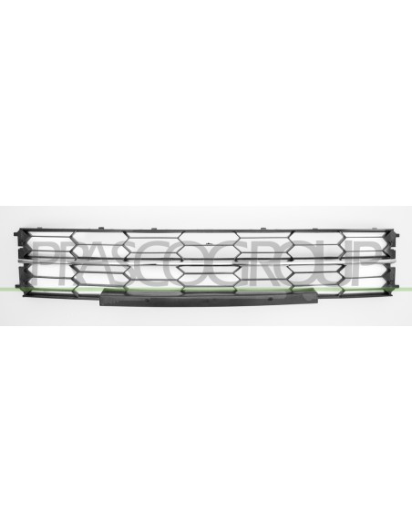 GRIGLIA PARAURTI ANTERIORE CENTRALE NERA CON MODANATURA CROMATA SKODA SUPERB Mod. 06-13 - 02-15