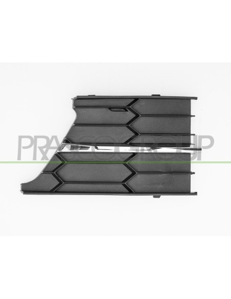 GRIGLIA DESTRA PARAURTI ANTERIORE NERA CON MODANATURA CROMATA SKODA SUPERB Mod. 06-13 - 02-15