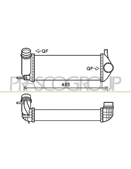 INTERCOOLER RENAULT KANGOO Mod. 01-08 - 10-12