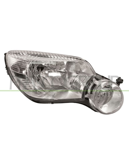 PROIETTORE DESTRO H7+H4 ELETTRICO CON MOTORE CON FENDINEBBIA SKODA YETI (5L) Mod. 01-10 - 08-13
