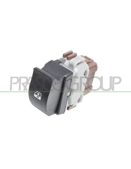 INTERRUTTORE ALZACRISTALLO PORTA ANTERIORE DESTRA NERO CONNETTORE MARRONE 6 PINS