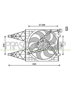 VENTOLA VOLKSWAGEN POLO Mod. 08-01 - 07-05