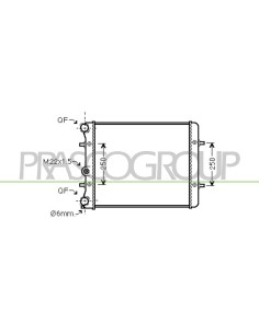 RADIATORE SKODA - OCTAVIA - Mod. 04-97 - 07-00