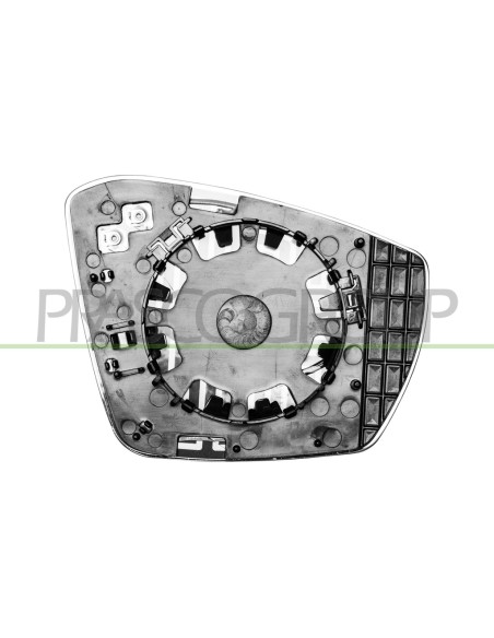 PIASTRA SPECCHIO SINISTRA TERMICA CONVESSA SKODA SUPERB Mod. 03-15 - 03-19