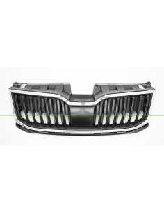 GRIGLIA RADIATORE NERA CON MODANATURA CROMATA SKODA OCTAVIA Mod. 01-17 - 02-20