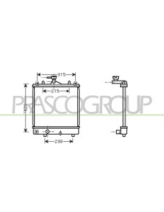 RADIATORE SUZUKI - IGNIS - Mod. 01-04 - 12-08