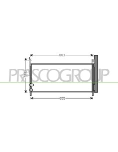 CONDENSATORE TOYOTA - AURIS - Mod. 01-11 - 12-12