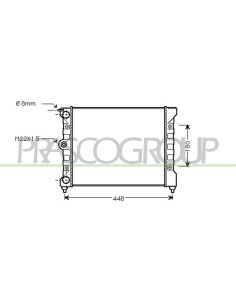 RADIATORE VOLKSWAGEN - POLO - Mod. 08-81 - 09-90