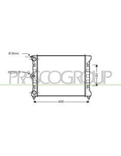 RADIATORE VOLKSWAGEN - POLO - Mod. 08-81 - 09-90