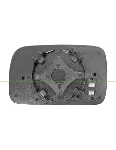 PIASTRA SPECCHIO DESTRA TERMICA CONVESSA VOLKSWAGEN POLO Mod. 11-95 - 08-99