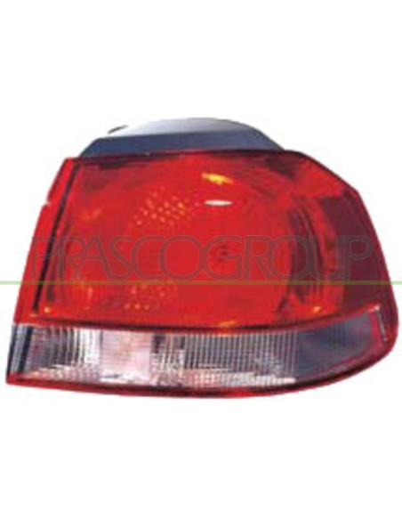 FANALE POSTERIORE SINISTRO ESTERNO ROSSO BIANCO SENZA PORTALAMPADA VERSIONE VALEO VOLKSWAGEN GOLF VI Mod. 09-08 - 09-12