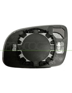 PIASTRA SPECCHIO DESTRA TERMICA CONVESSA GRANDE VOLKSWAGEN POLO Mod. 09-99 - 07-01