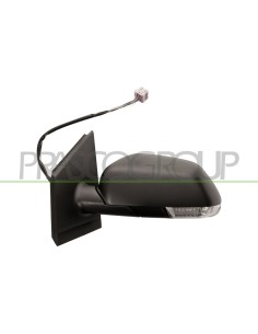 RETROVISORE SINISTRO ELETTRICO TERMICO NERO CON FANALE VOLKSWAGEN POLO Mod. 08-05 - 08-09