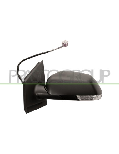 RETROVISORE SINISTRO ELETTRICO TERMICO NERO CON FANALE VOLKSWAGEN POLO Mod. 08-05 - 08-09