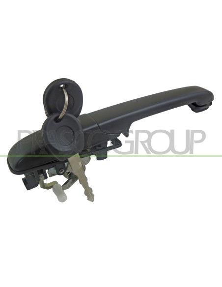 MANIGLIA ANTERIORE DESTRA ESTERNA NERA CON CHIAVE SENZA CHIUSURA CENTRALIZZATA VOLKSWAGEN PASSAT B4 Mod. 11-93 - 10-96