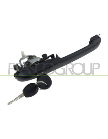 MANIGLIA ANTERIORE SINISTRA ESTERNA NERA CON CHIAVE VOLKSWAGEN PASSAT B4 Mod. 11-93 - 10-96
