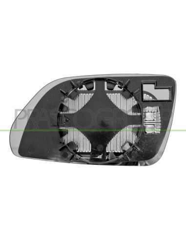 PIASTRA SPECCHIO DESTRA TERMICA CONVESSA VOLKSWAGEN POLO Mod. 08-05 - 08-09