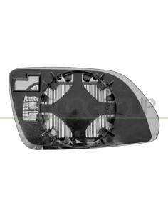 PIASTRA SPECCHIO SINISTRA TERMICA ASFERICA VOLKSWAGEN POLO Mod. 08-05 - 08-09