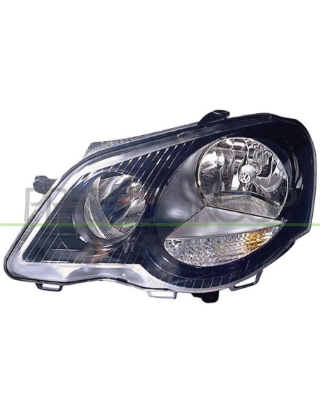 PROIETTORE SINISTRO MOD. H7+H1 ELETTRICO CON MOTORE NERO MOD. SPORT VOLKSWAGEN POLO Mod. 08-05 - 08-09