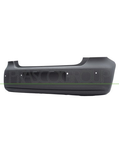 PARAURTI POSTERIORE CON PRIMER CON SCARICO SINGOLO PICCOLO A SINISTRA CON FORI PDC+SUPPORTI VOLKSWAGEN POLO Mod. 09-09 - 05-14