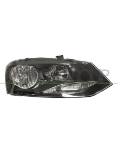 PROIETTORE DESTRO H7+H7 ELETTRICO CON MOTORE NERO VOLKSWAGEN POLO Mod. 09-09 - 05-14