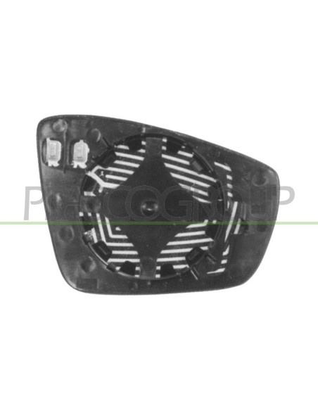 PIASTRA SPECCHIO SINISTRA ASFERICA VOLKSWAGEN POLO Mod. 09-09 - 05-14