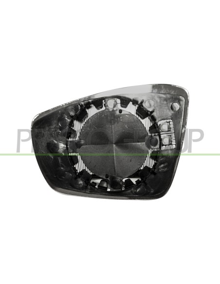 PIASTRA SPECCHIO DESTRA TERMICA CONVESSA VOLKSWAGEN POLO Mod. 09-09 - 05-14