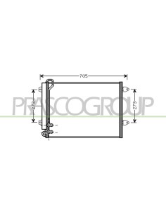 CONDENSATORE VOLKSWAGEN - PASSAT B6 - Mod. 04-05 -