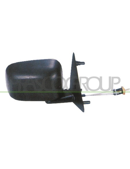 RETROVISORE DESTRO A CAVI NERO CONVESSO VOLKSWAGEN GOLF II Mod. 08-83 - 08-89