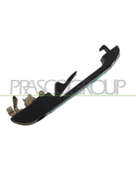 MANIGLIA ANTERIORE SINISTRA ESTERNA NERA CON INSERTO CROMATO CON FORO NOTTOLINO VOLKSWAGEN PASSAT SANTANA B2 Mod. 02-85 - 03-88