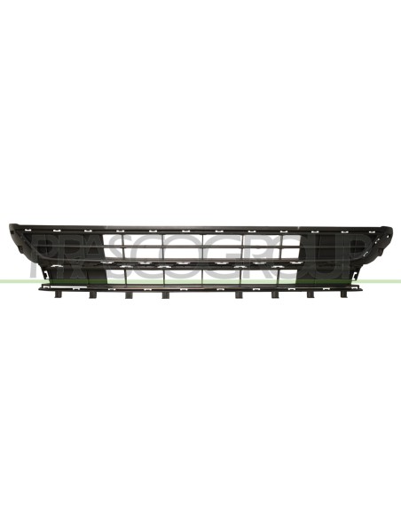GRIGLIA PARAURTI ANTERIORE CENTRALE NERA CON MODANATURA CROMATA VOLKSWAGEN POLO Mod. 09-17 - 04-21