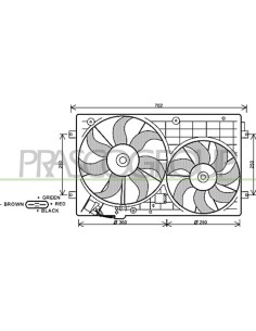 VENTOLA VOLKSWAGEN - PASSAT B7 - Mod. 10-10 - 08-1