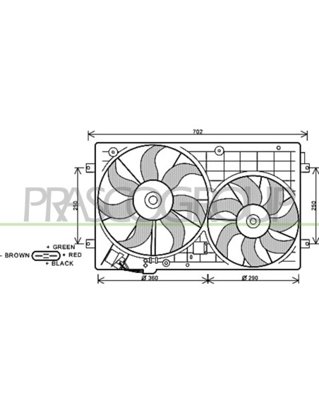 VENTOLA VOLKSWAGEN - PASSAT B7 - Mod. 10-10 - 08-1
