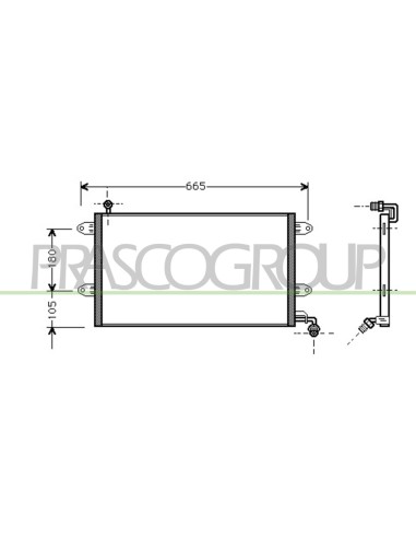 CONDENSATORE VOLKSWAGEN GOLF III Mod. 11-91 - 09-97