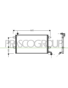 CONDENSATORE VOLKSWAGEN - GOLF III - Mod. 11-91 -