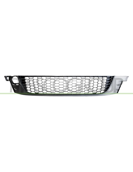 GRIGLIA PARAURTI ANTERIORE CENTRALE NERA GOFFRATA VOLKSWAGEN SCIROCCO Mod. 01-08 - 01-14