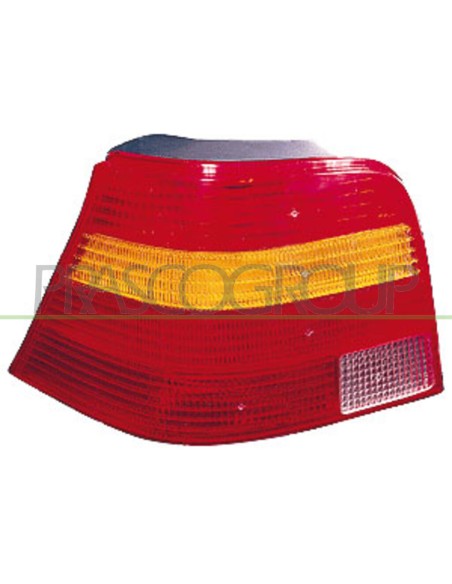 FANALE POSTERIORE SINISTRO SENZA PORTALAMPADA ARANCIO ROSSO VOLKSWAGEN GOLF IV Mod. 10-97 - 07-03