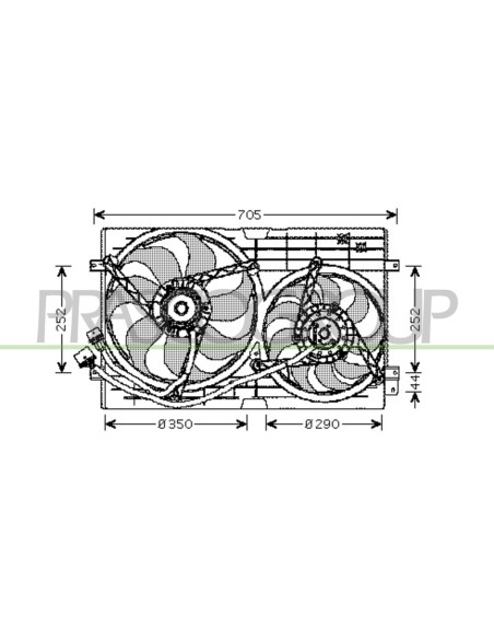 VENTOLA VOLKSWAGEN - GOLF IV - Mod. 10-97 - 07-03