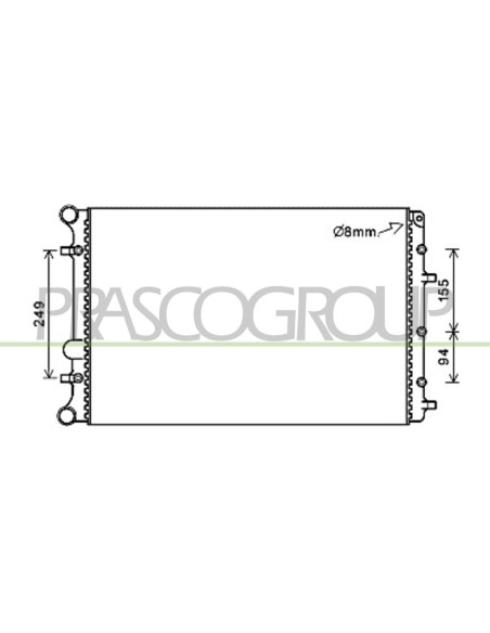 RADIATORE VOLKSWAGEN FOX Mod. 01-04 - 12-09