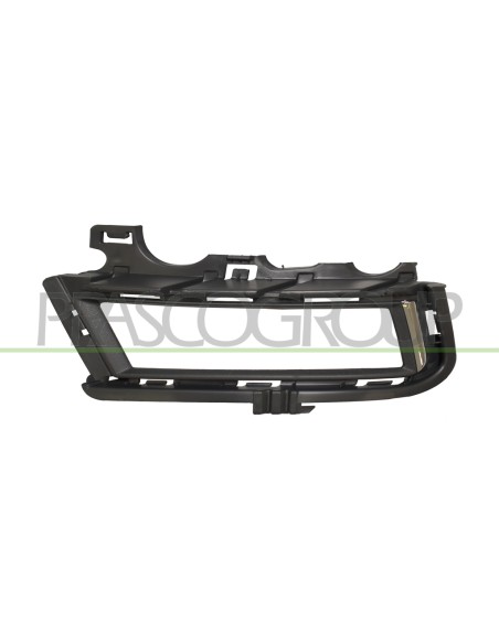 GRIGLIA DESTRA PARAURTI ANTERIORE NERA GOFFRATA CON SEDE FENDI CON MODANATURA CROMATA VOLKSWAGEN GOLF 7 Mod. 10-12 - 09-16