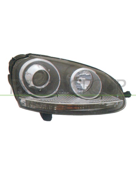 PROIETTORE SINISTRO XENON D2S+H7 ELETTRICO CON MOTORE VOLKSWAGEN JETTA GOLF VARIANT Mod. 11-05 - 12-10