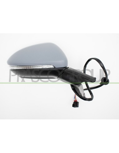 RETROVISORE DESTRO ELETTRICO CON PRIMER TERMICO CHIUDIBILE CON FANALE CONVESSO 8 PINS VOLKSWAGEN GOLF 7 Mod. 10-12 - 09-16