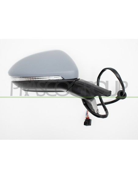 RETROVISORE DESTRO ELETTRICO CON PRIMER TERMICO CHIUDIBILE CON FANALE CONVESSO 8 PINS VOLKSWAGEN GOLF 7 Mod. 10-12 - 09-16