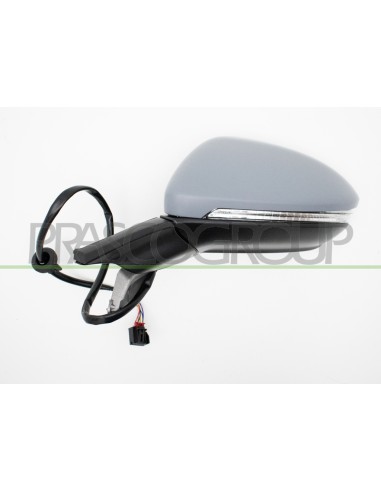 RETROVISORE SINISTRO ELETTRICO CON PRIMER TERMICO CHIUDIBILE CON FANALE ASFERICO 8 PINS VOLKSWAGEN GOLF 7 Mod. 10-12 - 09-16