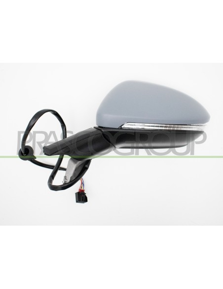 RETROVISORE SINISTRO ELETTRICO CON PRIMER TERMICO CHIUDIBILE CON FANALE ASFERICO 8 PINS VOLKSWAGEN GOLF 7 Mod. 10-12 - 09-16