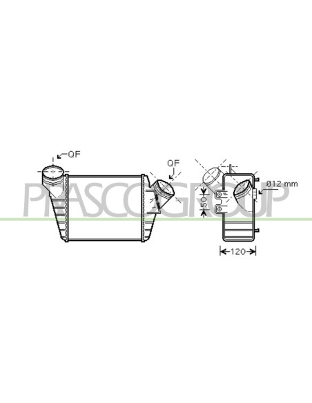 INTERCOOLER VOLKSWAGEN - NEW BEETLE - Mod. 04-98 -
